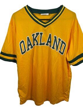 Oakland A’s Athletics Dave Stewart #34 Jersey Size XL Gold SGA Match-Up